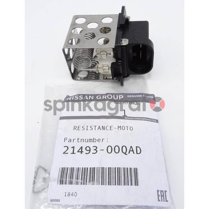 Rezystor wentylatora chłodnicy RENAULT 2149300QAD | RENAULT CLIO III/MODUS, Trafic II 06-