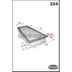Filtr powietrza MECAFILTER ELP9482 | MERCEDES-BENZ,RENAULT (165468296R)