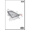 Filtr powietrza MECAFILTER ELP9482 | MERCEDES-BENZ,RENAULT (165468296R)
