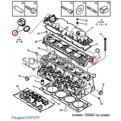 Korek wlewu oleju METALCAUCHO MC-3642 | PEUGEOT/CITROEN  mot.1.9D/1.4/1.6/2.0HDi  (1180F9)