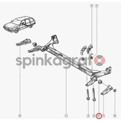 Poduszka tylnej belki SASIC 4003385 | RENAULT R21-MEGANE-LAGUNA (7700762844)