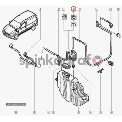 Pompka płynu do spryskiwacza SEIM 116933 | RENAULT KANGOO 2002-&gt; /przod+tył/ (8200213042)
