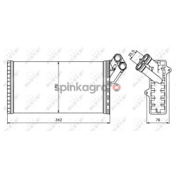 Nagrzewnica NRF 58066 | CITROËN,FIAT,LANCIA,PEUGEOT (6448A7,9179687505,9566944680)