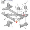 Poduszka tylnej belki SASIC 2600006 | CITROEN C3 PICASSO PEUGEOT 207  (5131E9)