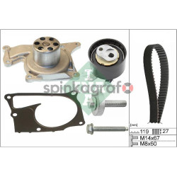 Zestaw paska rozrządu INA 530 0607 30 | DACIA,INFINITI,MERCEDES-BENZ,NISSAN,RENAULT (119A07049R,130286028R,130705625R,130708047R