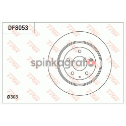 Tarcza hamulcowa ( tył ) TRW DF8053 |  (2996068,5001020312,5001855646,5006028410,81508205072)