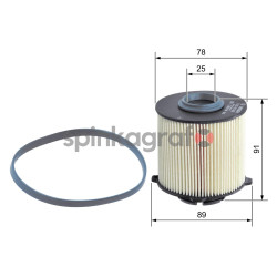 Filtr paliwa BOSCH F026402062