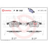 Klocki hamulcowe (przód) BREMBO P 59 042 | CADILLAC,CITROËN,DAIMLER,FORD,JAGUAR (1233679,1324300,13322091,1360254,1360304)