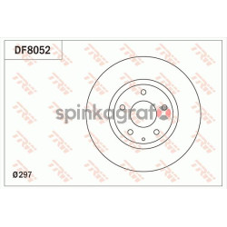 Tarcza hamulcowa ( przód ) TRW DF8052 | MAZDA GHP933251A,GHR133251,GHR133251A,K01133251A,K01133251B