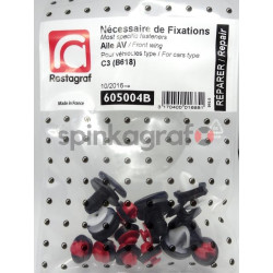 Zestaw spinek nadkola RESTAGRAF 605004B | CITROËN