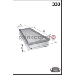 Filtr powietrza MECAFILTER ELP9481 | RENAULT (165467860R)