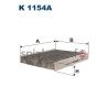 Filtr kabiny FILTRON K 1154A | FORD,VOLVO (1253220,1315687,1452344,1494697,1713180)