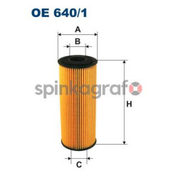 Filtr oleju FILTRON OE 640/1 | AUDI,FORD,SEAT,SKODA,VW (038115466,074115562,1100696,38115466,74115562)
