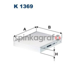 Filtr kabiny FILTRON K 1369 | SUZUKI (9585061M00,9585061M00000)