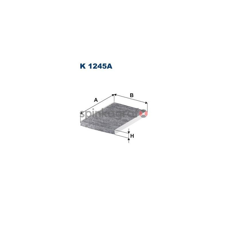 Filtr kabiny węglowy FILTRON K 1245A | HYUNDAI,KIA 971332L000ATK Filtr kabiny węglowy FILTRON K 1245A | HYUNDAI,KIA 971332L000ATK