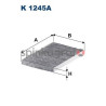 Filtr kabiny węglowy FILTRON K 1245A | HYUNDAI,KIA 971332L000ATK