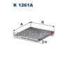 Filtr kabiny węglowy FILTRON K 1261A | CITROËN,FIAT,OPEL,PEUGEOT 1613733080,1615646880,6000633318,71776016,77368846