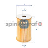 Filtr oleju UFI 25.029.00 | SEAT,SKODA,VW 03D115466A,03D115466B,03D198819,03D198819A,03D198819C