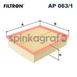 Filtr powietrza FILTRON AP 063/1 | ALPINA,AUDI,BMW,SKODA,VW (01EFA032,058133843,13711736675,13721433933,13721702158)