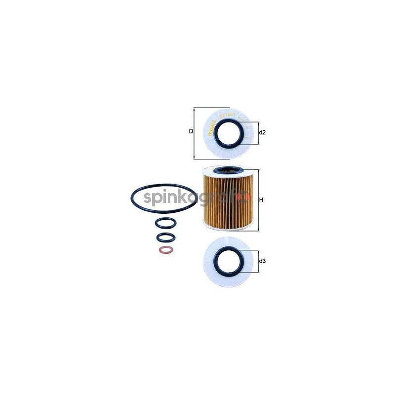 Filtr oleju KNECHT OX166/1D Filtr oleju KNECHT OX166/1D