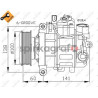 Kompresor klimatyzacji NRF 32263 | AUDI,SEAT (4E0260805AD,4E0260805AJ,4E0260805AP,4E0260805BA,4E0260805J)