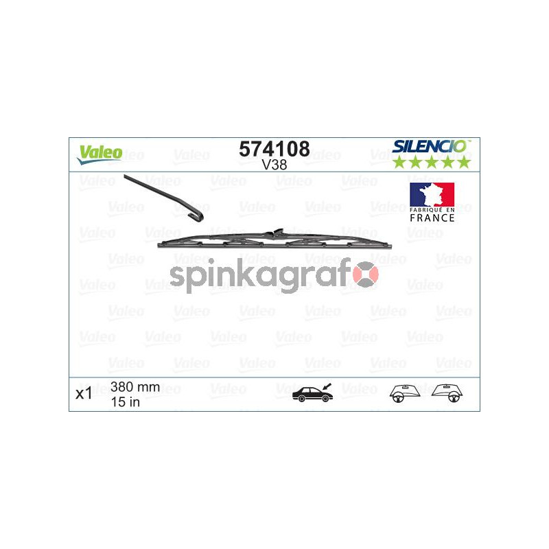 Pióro wycieraczki VALEO 574108 Pióro wycieraczki VALEO 574108