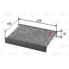 Filtr kabiny VALEO 715820 | NISSAN,RENAULT (272774812R,272774BU0A)