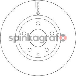Tarcza hamulcowa ( przód ) TRW DF8052 | MAZDA GHP933251A,GHR133251,GHR133251A,K01133251A,K01133251B