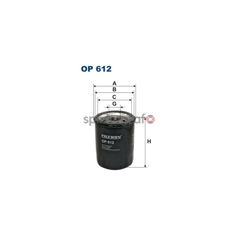 Filtr oleju FILTRON OP 612 | INFINITI,NISSAN (1520853J00,1520853J01,1520870J00,1520870J01,1520870J0A) Filtr oleju FILTRON OP 612 | INFINITI,NISSAN (1520853J00,1520853J01,1520870J00,1520870J01,1520870J0A)