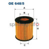 Filtr oleju FILTRON OE 648/5 | ALFA ROMEO,CADILLAC,FIAT,OPEL,SAAB (1651079J50,1651079J50000,55189320,5650354,71737926)