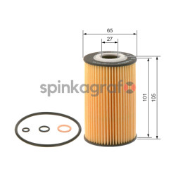 Filtr oleju BOSCH 1457429108 | BMW (11421432097,11421716121,11421716192,11421743398,11427619318)