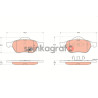 Klocki hamulcowe (przód) TRW GDB1540 | RENAULT LAGUNA II, MEGANE II  (7701208183)