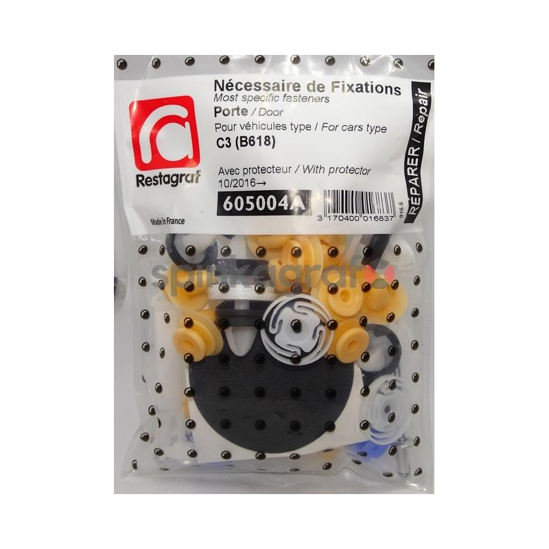 Zestaw spinek drzwi podstawowy RESTAGRAF 605004A | CITROËN