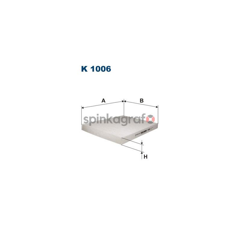 Filtr kabiny FILTRON K 1006 | AUDI,SEAT,SKODA,VW (1H0091800,1H0201801C,1H0819638,1H0819638A,1H0819638B) Filtr kabiny FILTRON K 1006 | AUDI,SEAT,SKODA,VW (1H0091800,1H0201801C,1H0819638,1H0819638A,1H0819638B)
