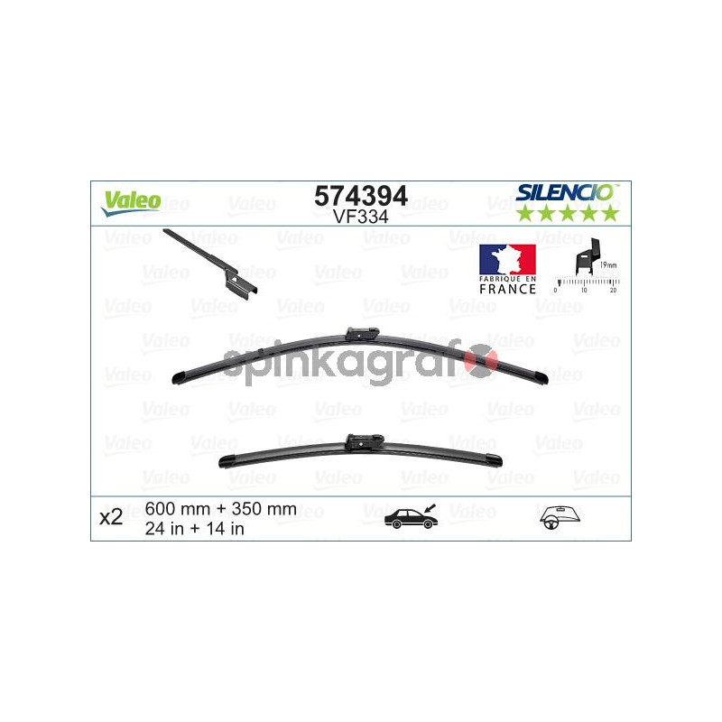 Pióro wycieraczki VALEO 574394 Pióro wycieraczki VALEO 574394