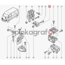 Poduszka silnika SASIC 4001754 | RENAULT MASTER 10.97-&gt; (7700308756)
