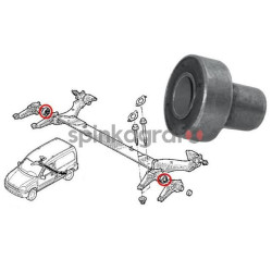 Poduszka tylnej belki METALCAUCHO MC-4157 | RENAULT KANGOO (7700301255)
