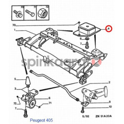 Guma drążka stabilizatora METALCAUCHO MC-4038 | PEUGEOT 405 (515124)