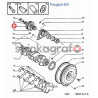 Koło pasowe wału korbowego METALCAUCHO MC-4485 | PEUGEOT/CITROEN mot.XU7/10 (1.8/2.0T)  (0515H6)