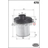 Filtr powietrza MECAFILTER EL1820 | PEUGEOT 205;CITROEN BX 1.4;ZX 1.1;AX 1.0