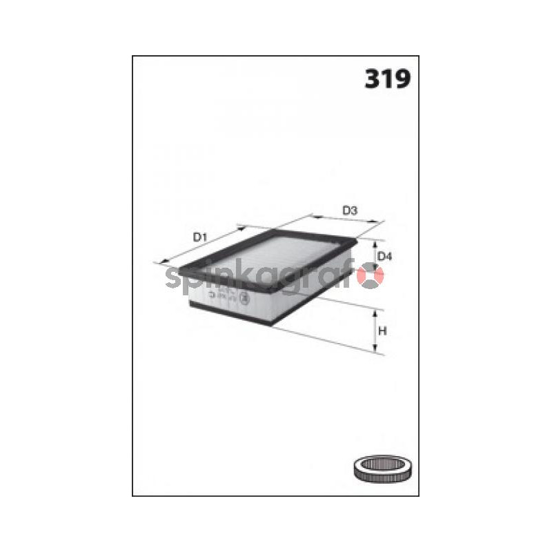 Filtr powietrza MECAFILTER ELP3647 | ALFA ROMEO 145,146,155, FIAT BRAVA,MAREA Filtr powietrza MECAFILTER ELP3647 | ALFA ROMEO 145,146,155, FIAT BRAVA,MAREA