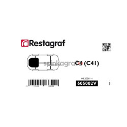 Zestaw spinek osłony silnika RESTAGRAF 605002V | CITROËN