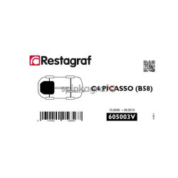 Zestaw spinek osłony silnika RESTAGRAF 605003V | CITROËN