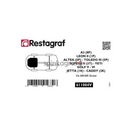 Zestaw spinek osłony silnika RESTAGRAF 611004V