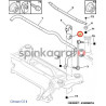 Guma drążka stabilizatora METALCAUCHO MC-4661 | CITROEN C5(509483)
