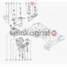 Poduszka silnika METALCAUCHO MC-4466 | RENAULT LAGUNA II  (8200400177,8200250743)