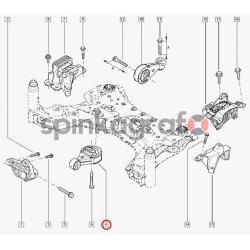 Poduszka silnika HUTCHINSON 532C74 |  Renault MEGANE III,1.4 16V,1.4 TCE,2.0 TCE, Fluence (112380008R)