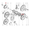 Koło pasowe wału korbowego METALCAUCHO MC-5172 | RENAULT 1.4/16V 1.6/16V (A/C)  (8200687605)