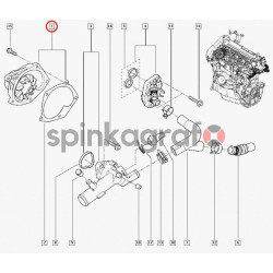 Pompa wody RENAULT 7701478031 | RENAULT MEGANE II,III,LAGUNA III,KANGOO mot.K9K (1.5DCi)