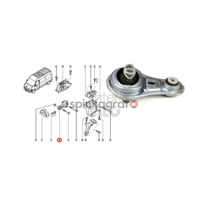 Poduszka silnika SASIC 2704053 | Renault Master III 2.3dCi 16V (8200675206) Poduszka silnika SASIC 2704053 | Renault Master III 2.3dCi 16V (8200675206)